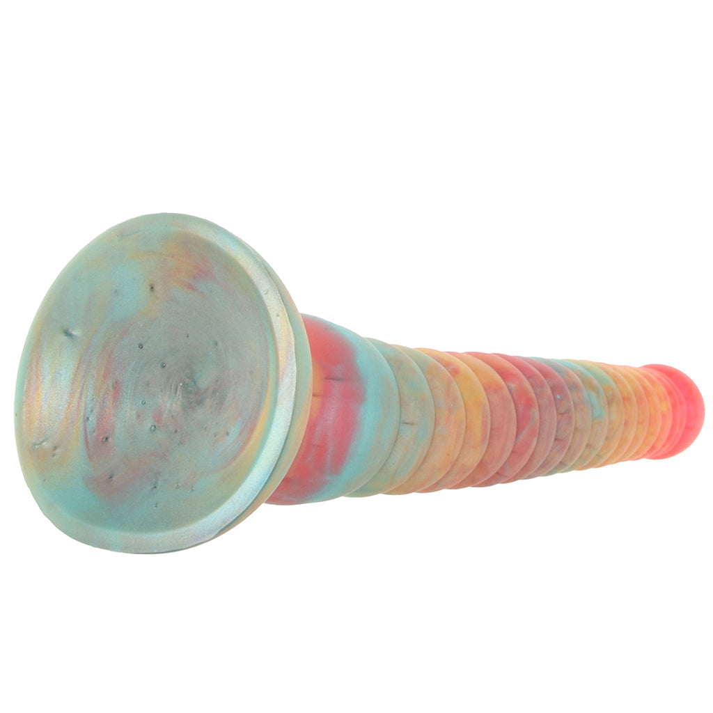 Colours Stacked 9 Inch Dildo in Red/Gold - Tophatter's Adult Sex Toys Online Dildo Sex Toys > Non-Phallic Dildos - Tophatter Daily Deals