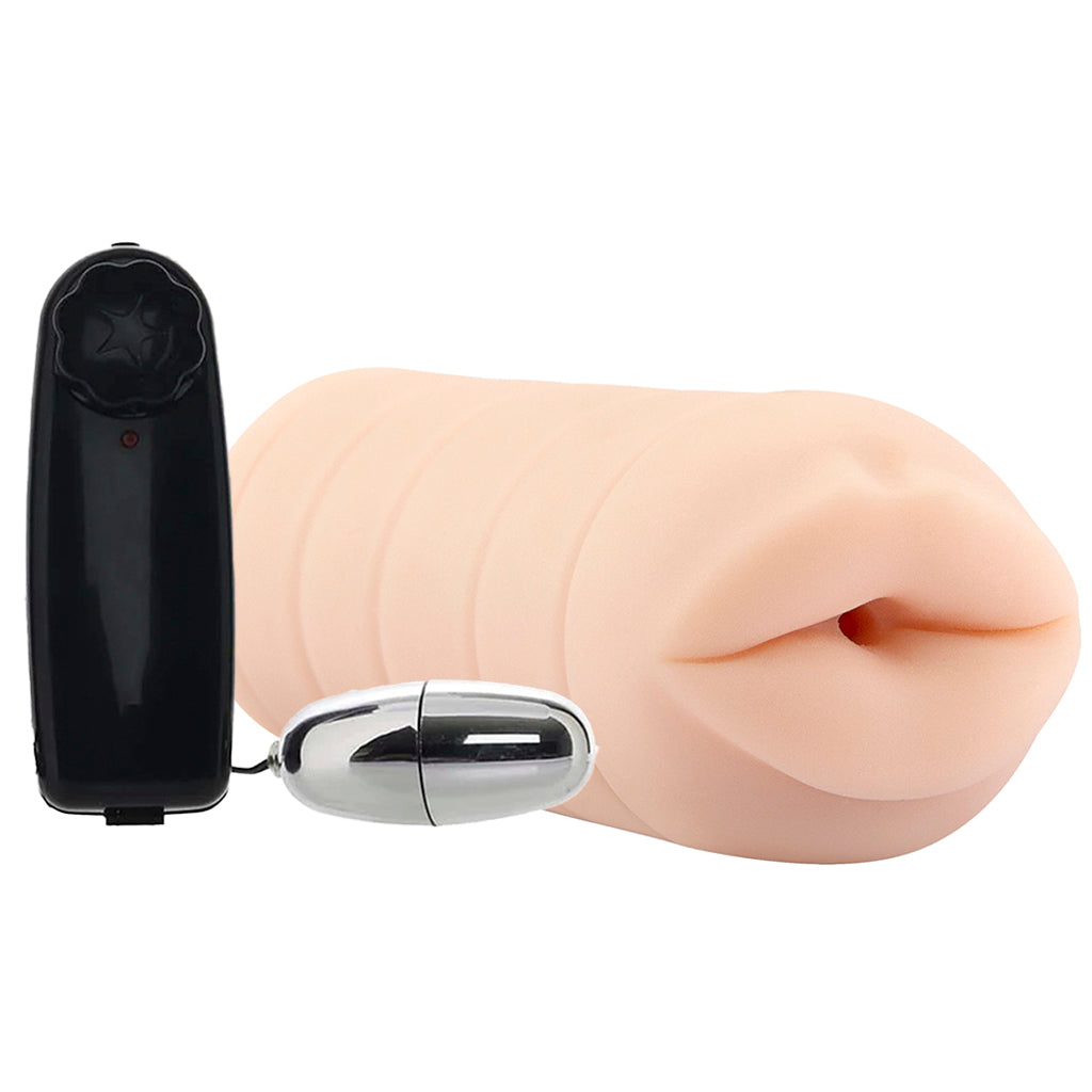 Barely Legal Vibrating Blow Job Stroker in Flesh - Tophatter's Adult Sex Toys Online Male Masturbators > Vibrating - Tophatter Daily Deals