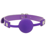 Ouch! Silicone Ball Gag in Purple Bondage and Fetish > Ball Gags & Mouth Restraints - Tophatter Daily Deals
