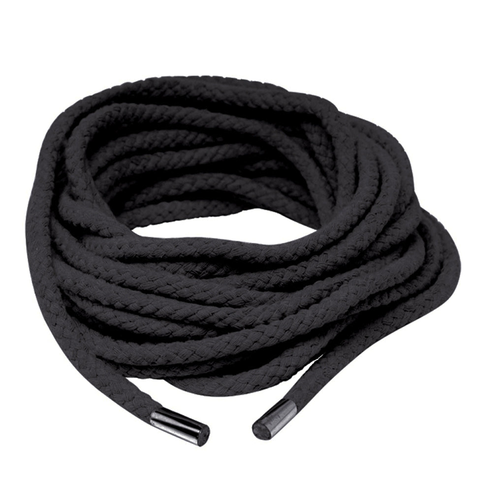 Fetish Fantasy Series 35 Foot Japanese Silk Rope in Black - Tophatter's Adult Products Bondage and Fetish > Restraints - Tophatter Daily Deals