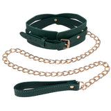 Sex & Mischief Indica Cutout Collar and Leash Bondage and Fetish > Leashes and Collars - Tophatter Daily Deals