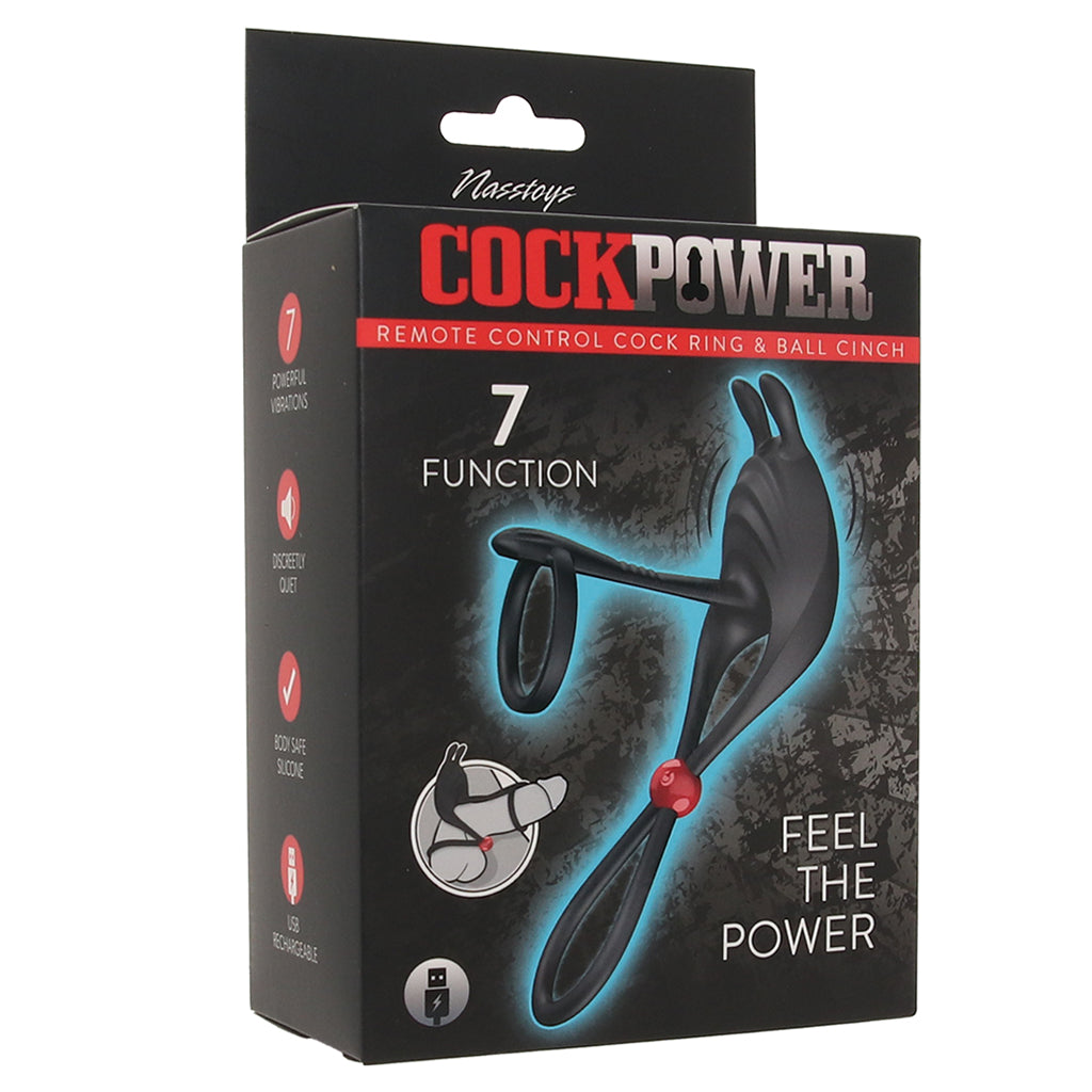 Cock Power Remote Control Cock Ring & Ball Cinch Cock Rings - Tophatter Daily Deals