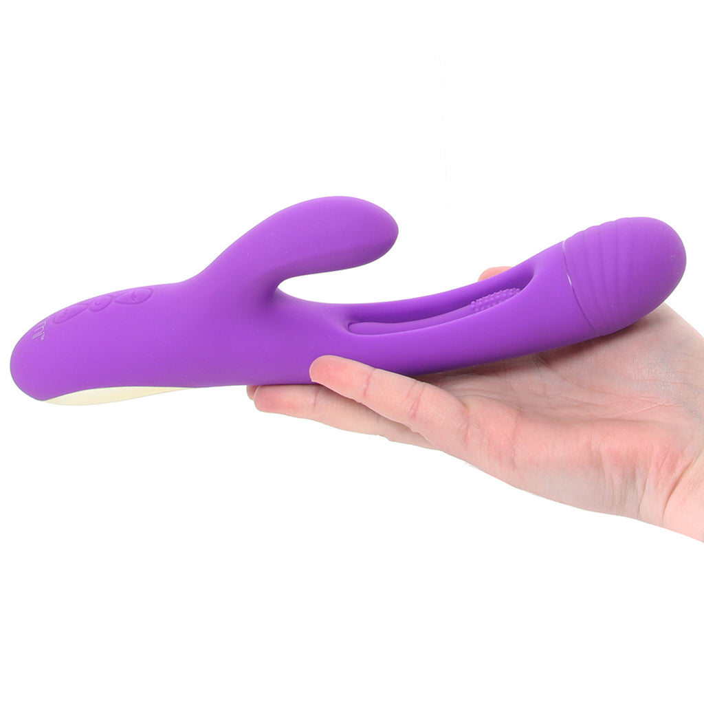 inmi Tri-Flick Flicking Rabbit Vibe - Tophatter's Vibrator Deals Online Vibrators > Rabbit Vibrators - Tophatter Daily Deals