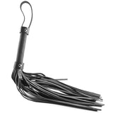 Leather Flogger in Black Bondage and Fetish > Whips and Crops - Tophatter Daily Deals