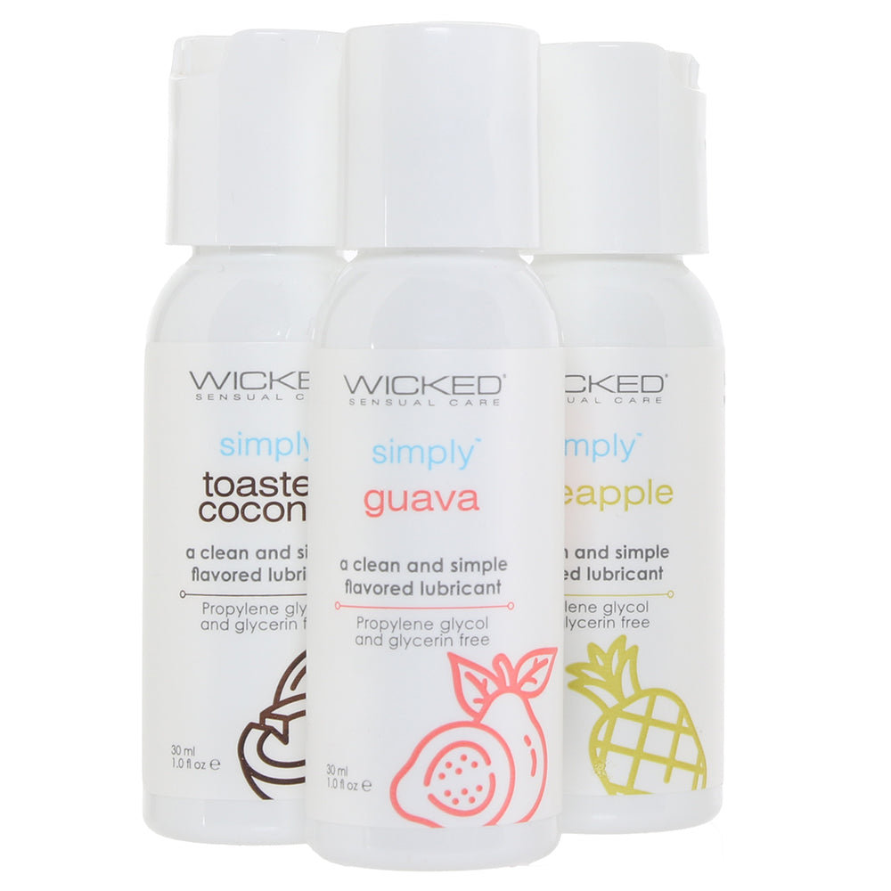 Simply Tropical Trio Flavoured Lube Set Lubes and Lotions > Flavored Sex Lubes - Tophatter Daily Deals