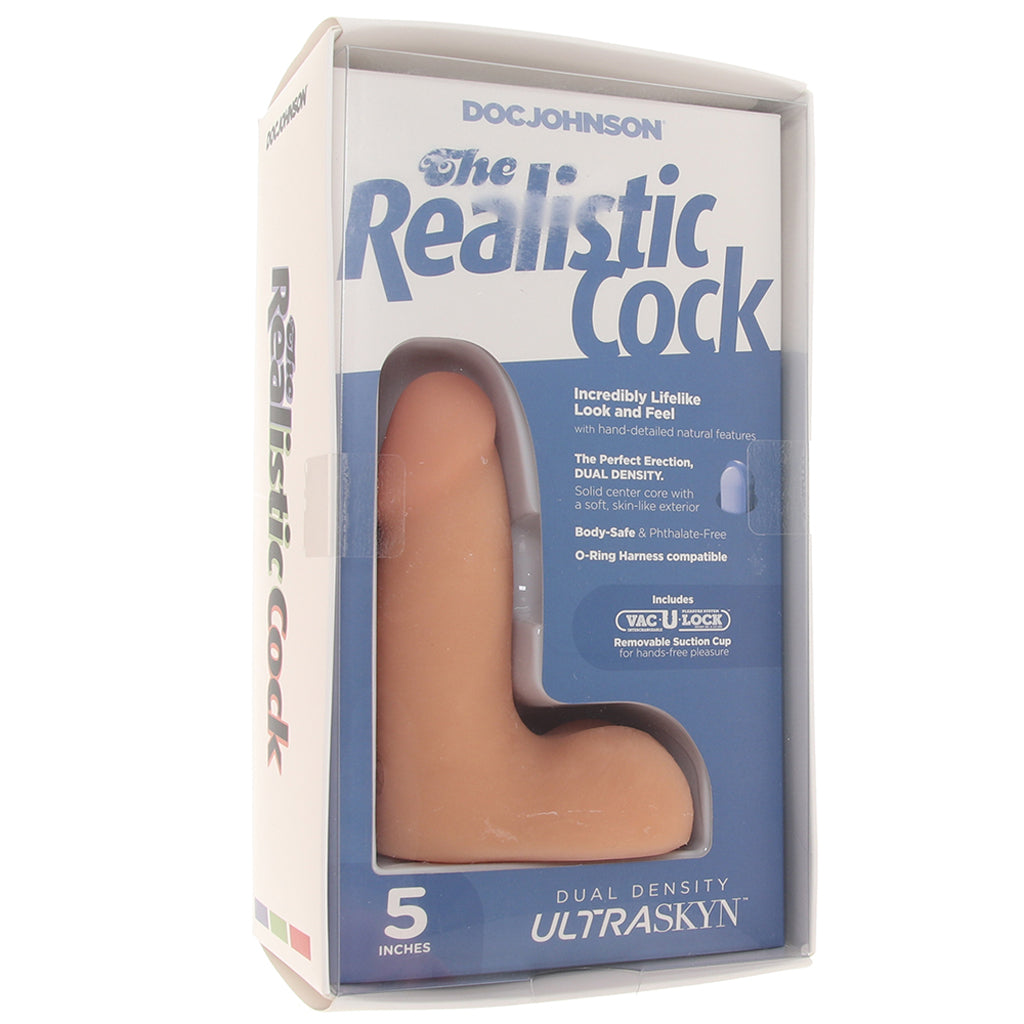 The Realistic 5 Inch Cock with Balls in Vanilla - Tophatter's Adult Sex Toys Online Dildo Sex Toys > Realistic Dildos - Tophatter Daily Deals