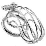 Blue Line Prisoner Cock Cage in Silver Bondage and Fetish > Cock and Ball Devices - Tophatter Daily Deals