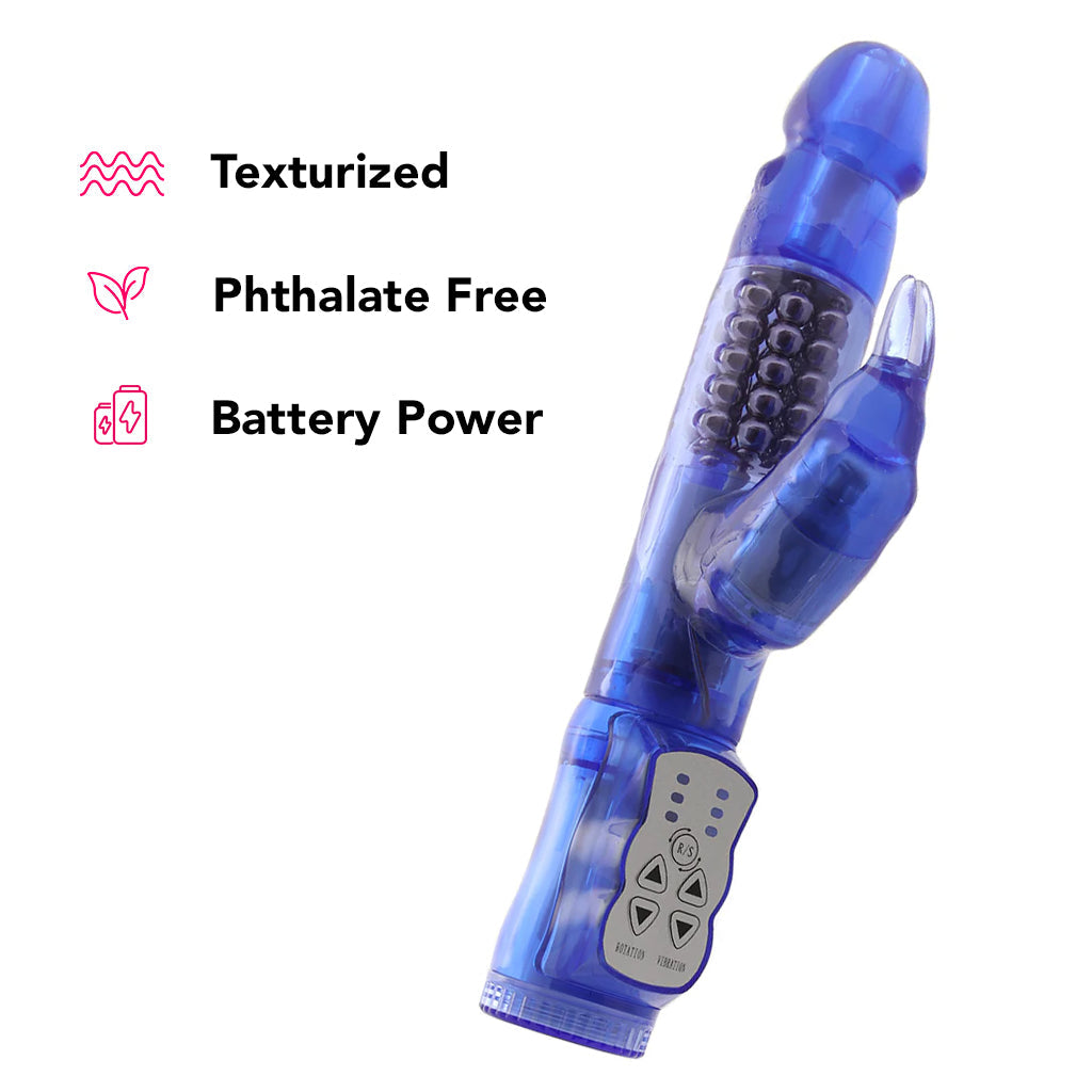 Delight Triple Orgasm Rabbit Vibe in Purple Vibrators > Rabbit Vibrators - Tophatter Daily Deals
