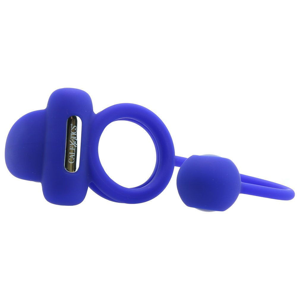 Dual Rockin' Rim Enhancer Cock Ring in Blue Cock Rings - Tophatter Daily Deals