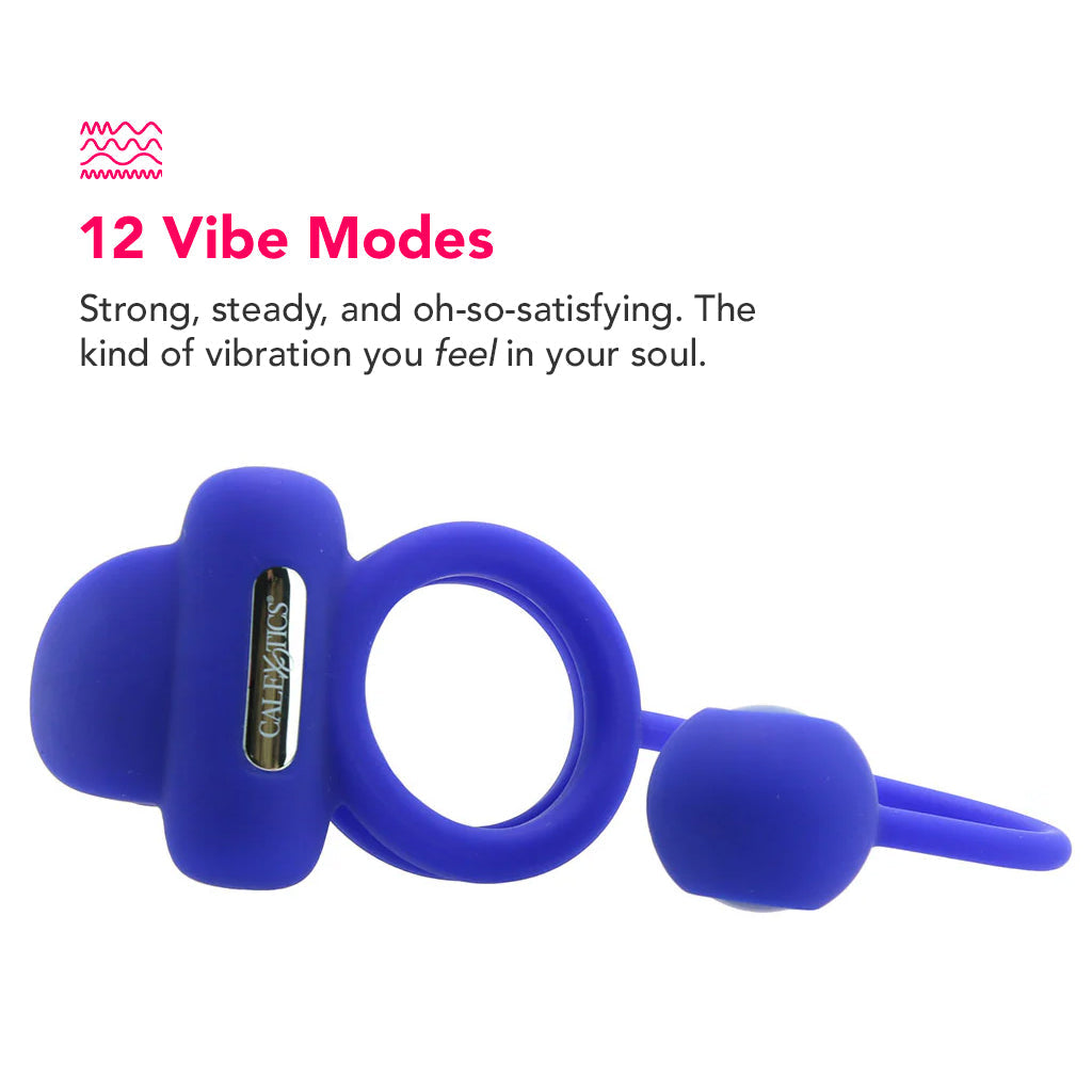Dual Rockin' Rim Enhancer Cock Ring in Blue Cock Rings - Tophatter Daily Deals