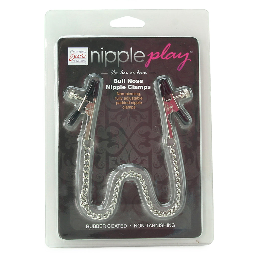 nipple play Bull Nose Nipple Clamps - Tophatter's Adult Products Bondage and Fetish > Nipple Stimulators & Clamps - Tophatter Daily Deals