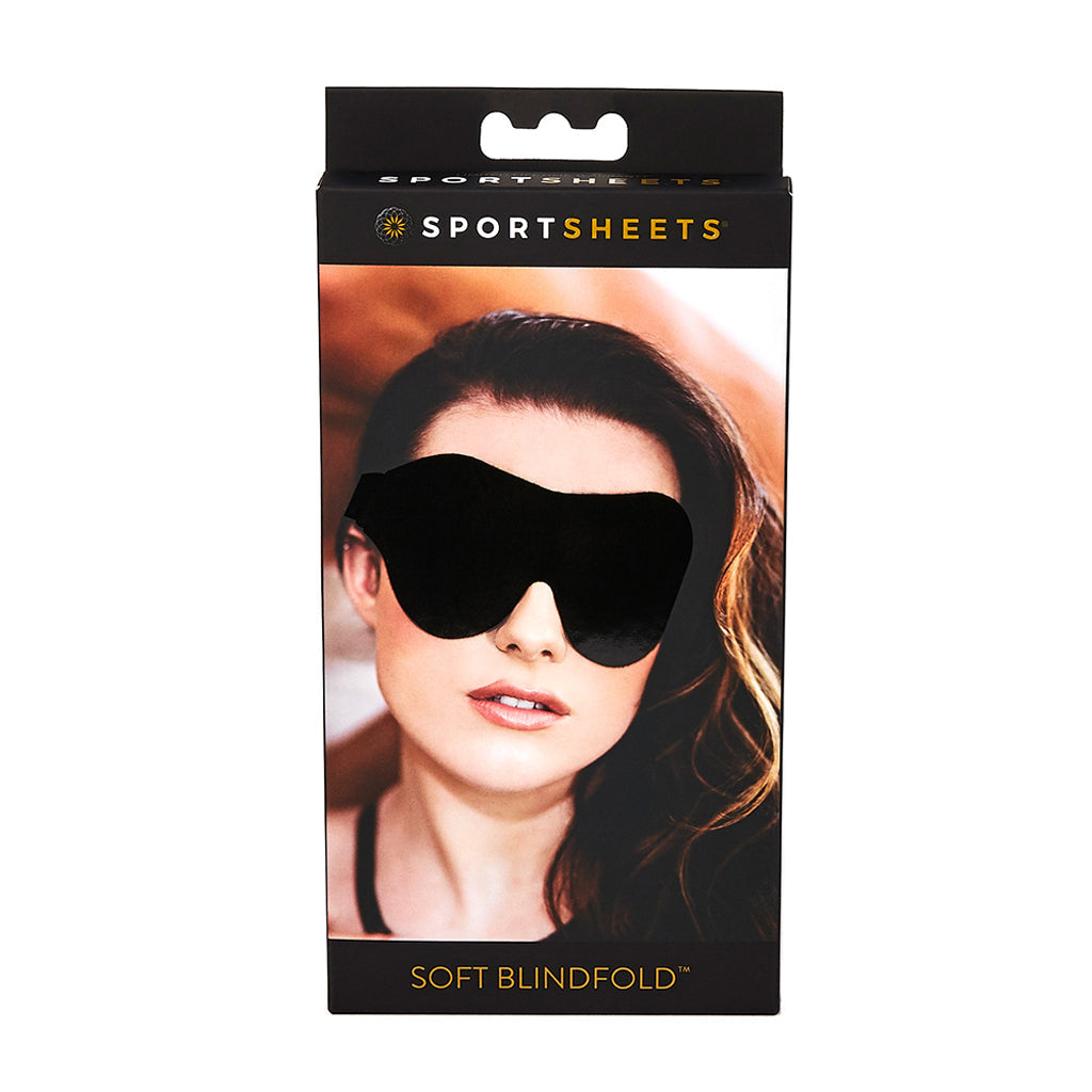Soft Blindfold in Black - Tophatter's Adult Products Bondage and Fetish > Pleasure Masks and Dress Up Play - Tophatter Daily Deals