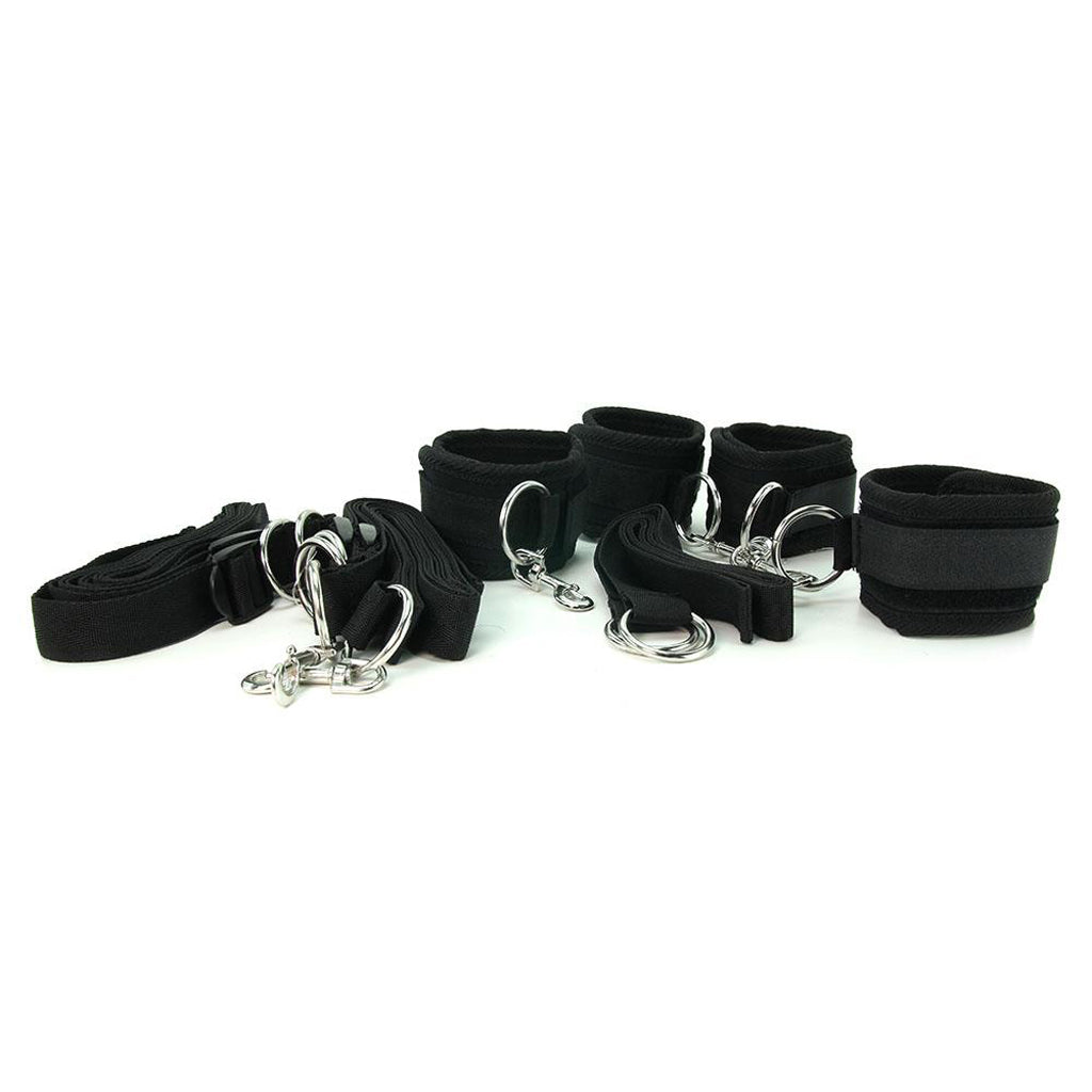 7 Piece Bed Spreader Restraint System - Tophatter's Adult Products Bondage and Fetish > Restraints - Tophatter Daily Deals