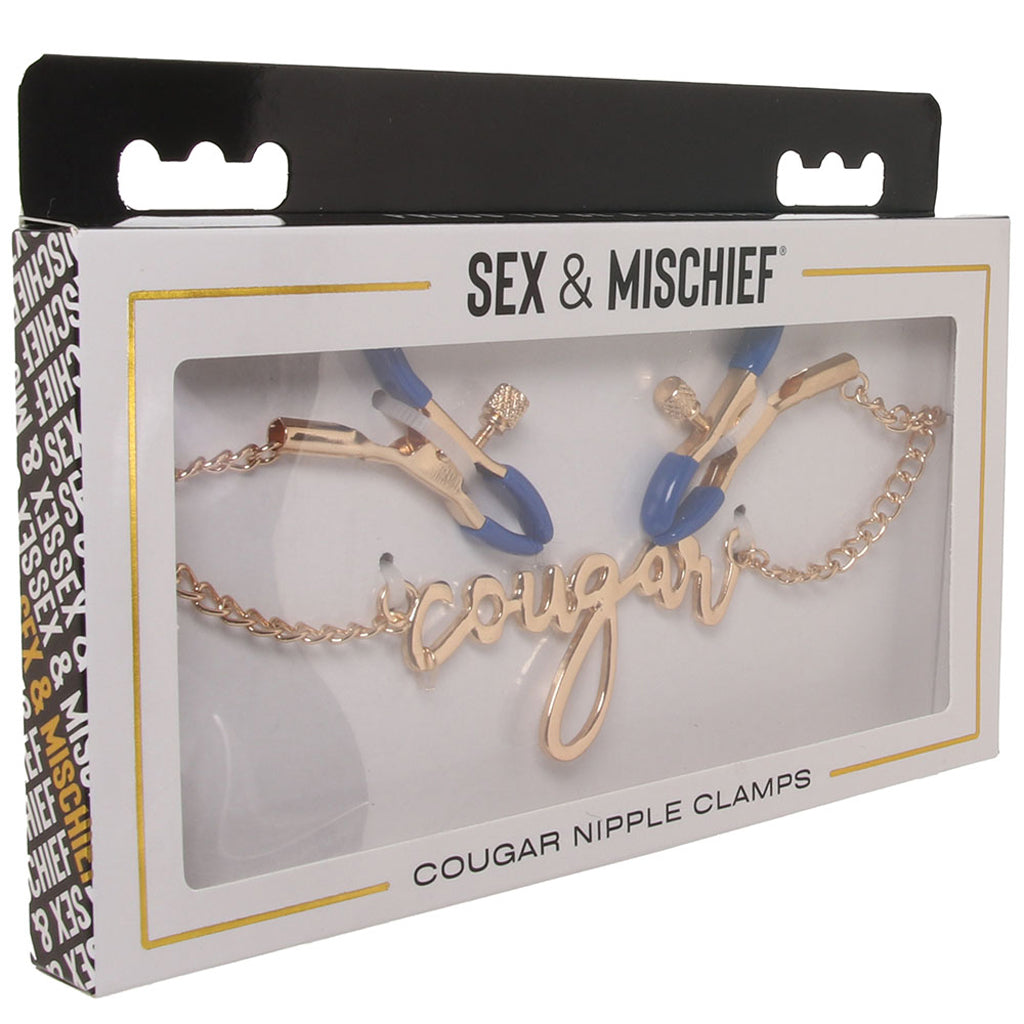 Sex & Mischief Cougar Nipple Clamps Bondage and Fetish > Nipple Stimulators & Clamps - Tophatter Daily Deals