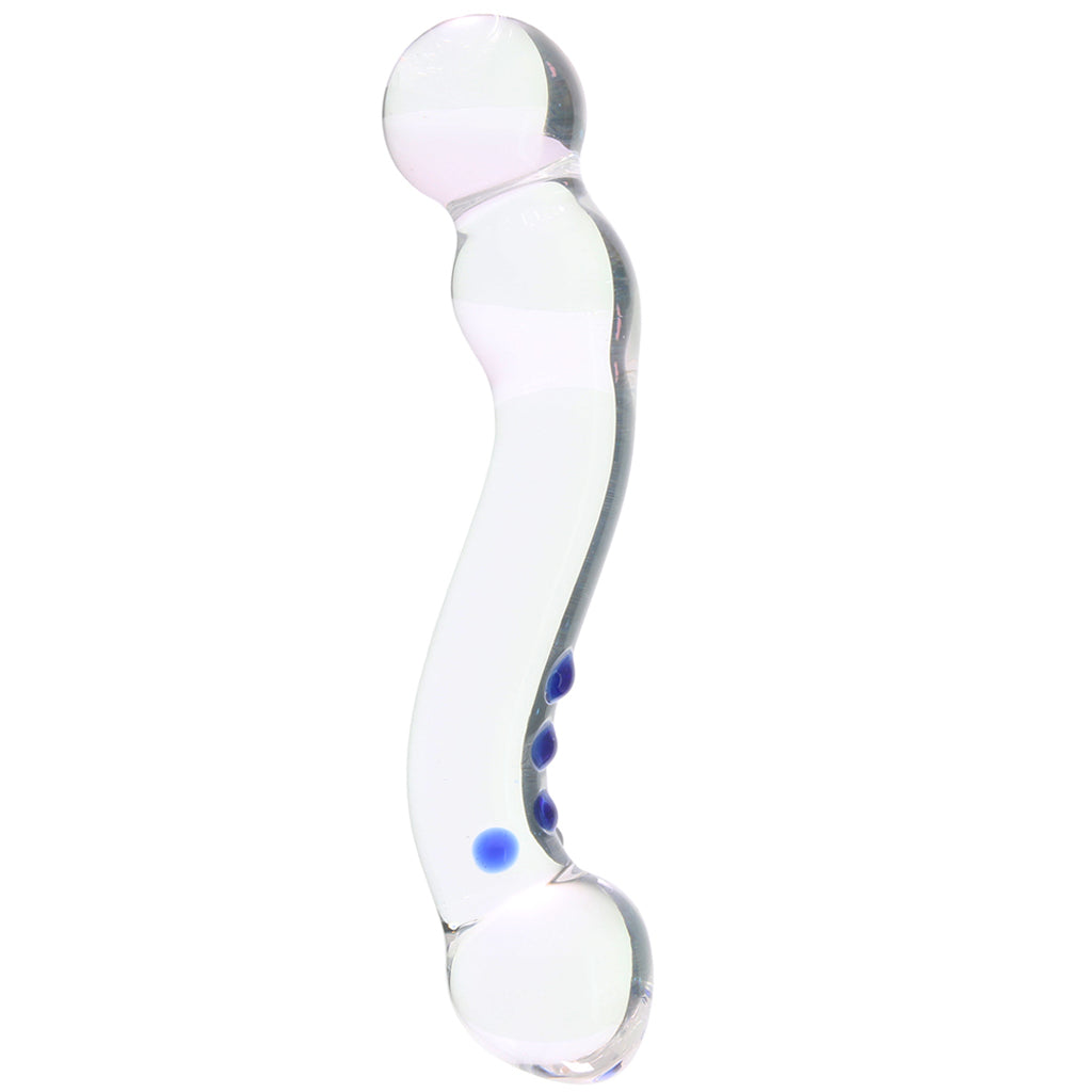 gläs 6 Inch Curved G-Spot Nubby Glass Dildo Dildo Sex Toys > Pyrex Glass Dildos - Tophatter Daily Deals