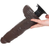 King Cock 10 Inch Vibrating Dildo with Balls in Brown Vibrators > Realistic Vibrator Dildos - Tophatter Daily Deals