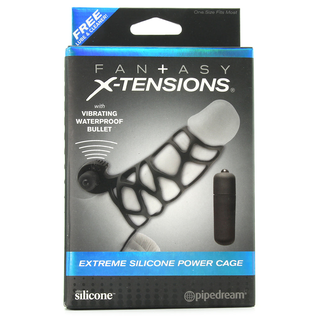 Extreme Silicone Power Cage in Black - Tophatter's Vibrator Deals Online Bondage and Fetish > Cock and Ball Devices - Tophatter Daily Deals
