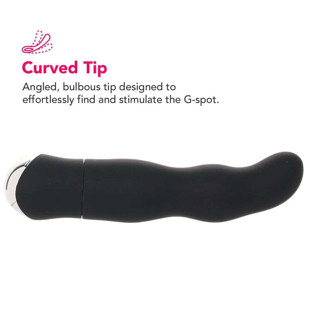 8 Function Classic Chic Curve Vibe in Black Vibrators > G-Spot Vibrators - Tophatter Daily Deals