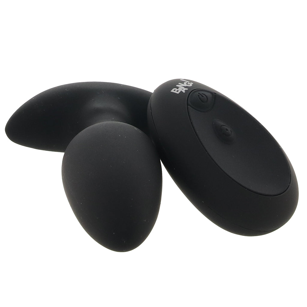 Bang! Thrusting & Vibrating Silicone Butt Plug in Black Anal Sex Toys > Butt Plugs - Tophatter Daily Deals