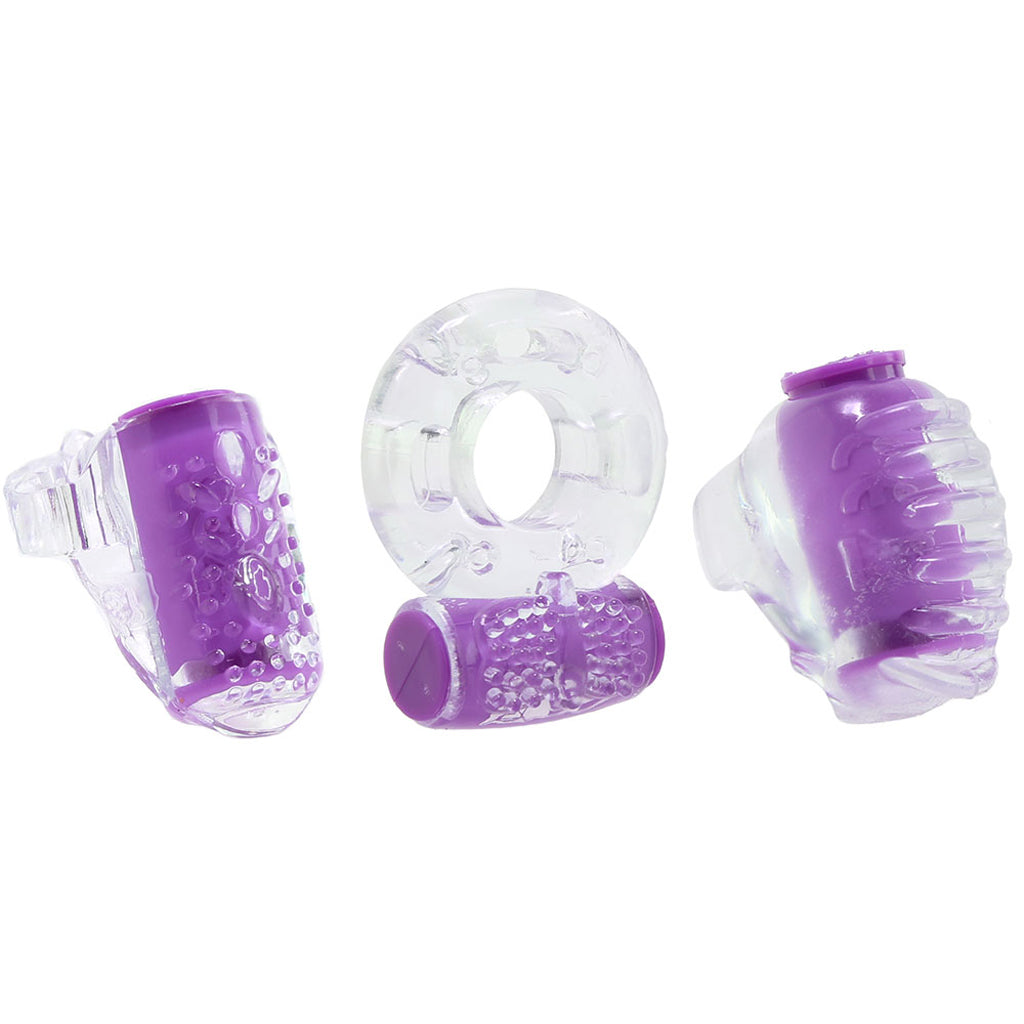 Ring True Pleasure Set in Purple - Tophatter's Vibrator Deals Online Cock Rings - Tophatter Daily Deals