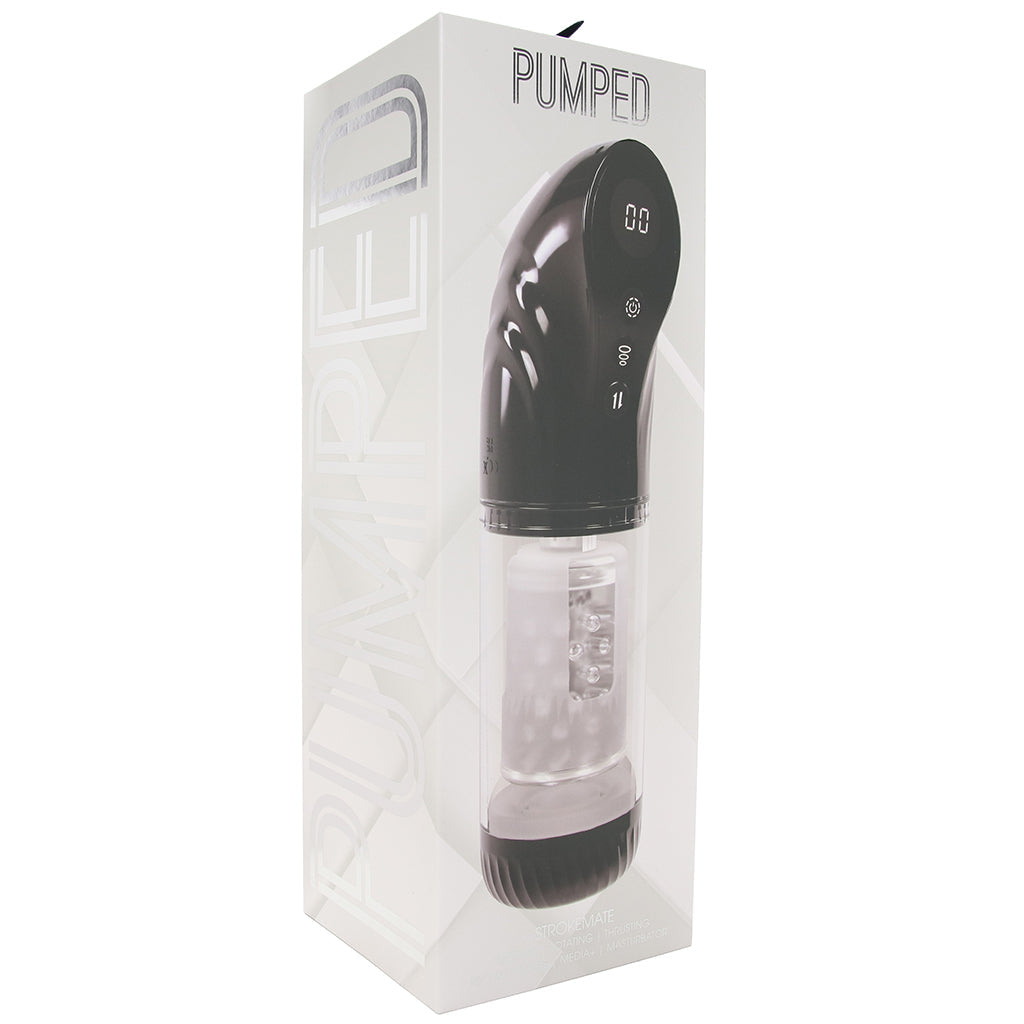 Pumped StrokeMate Auto Stroker in Black Male Masturbators > Auto Strokers - Tophatter Daily Deals