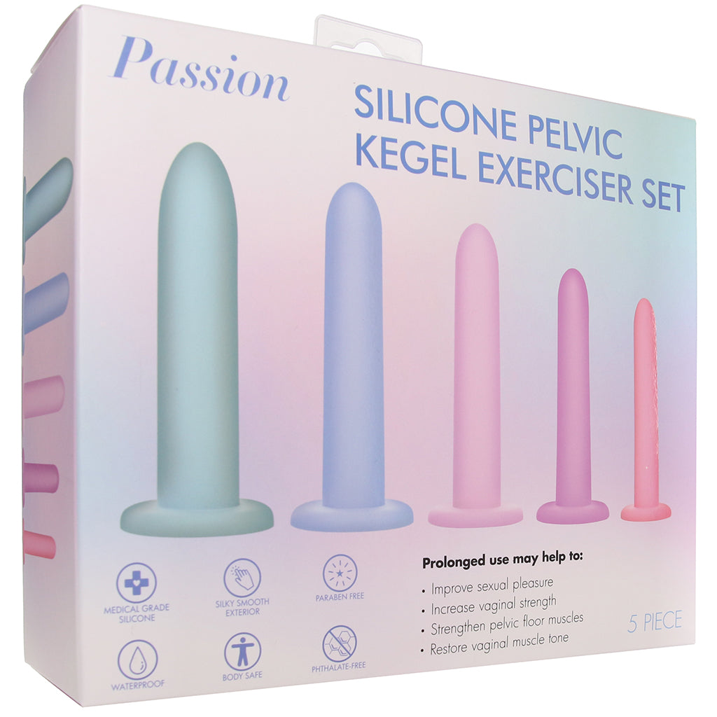 Passion Silicone Pelvic Dilator and Kegel Set Kegel, Ben Wa and Pelvic Health Tools - Tophatter Daily Deals