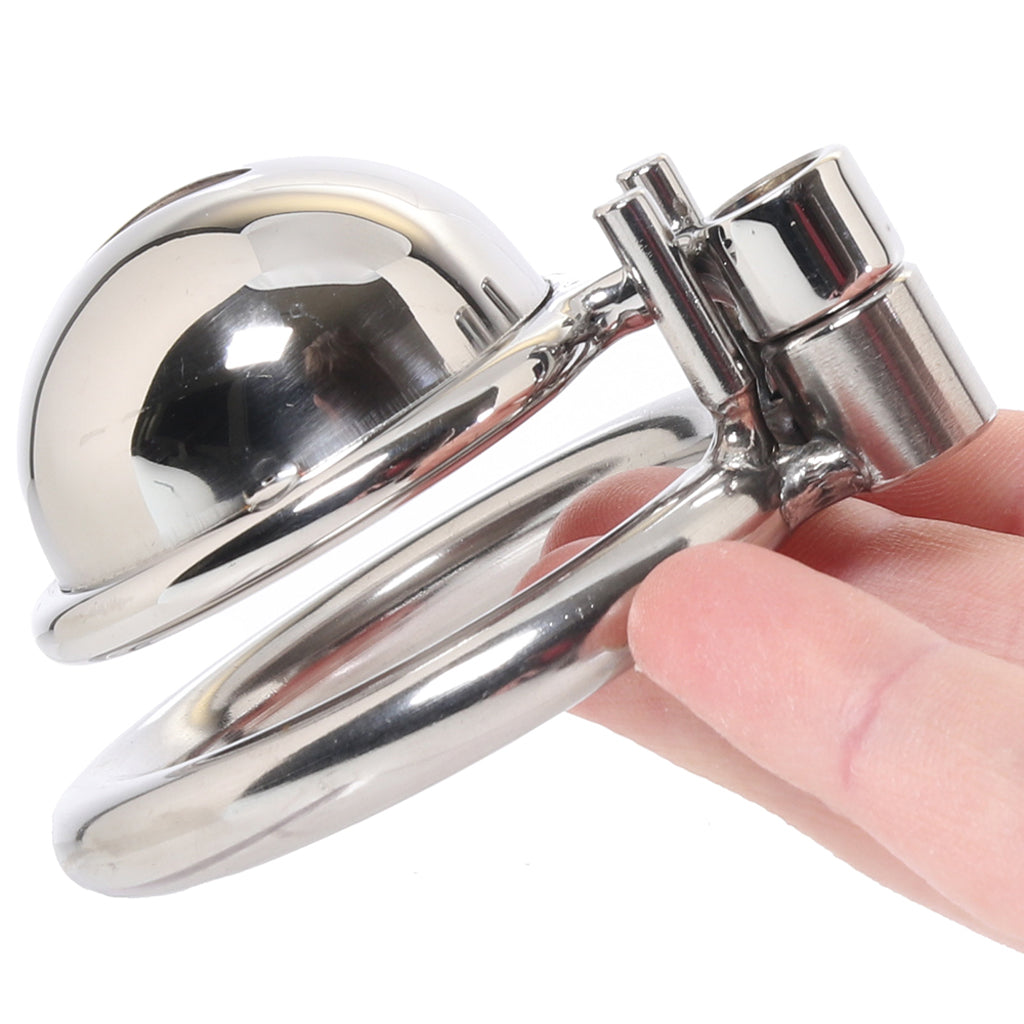 Lockmaster Inverted Micro Chastity Cage Bondage and Fetish > Cock and Ball Devices - Tophatter Daily Deals