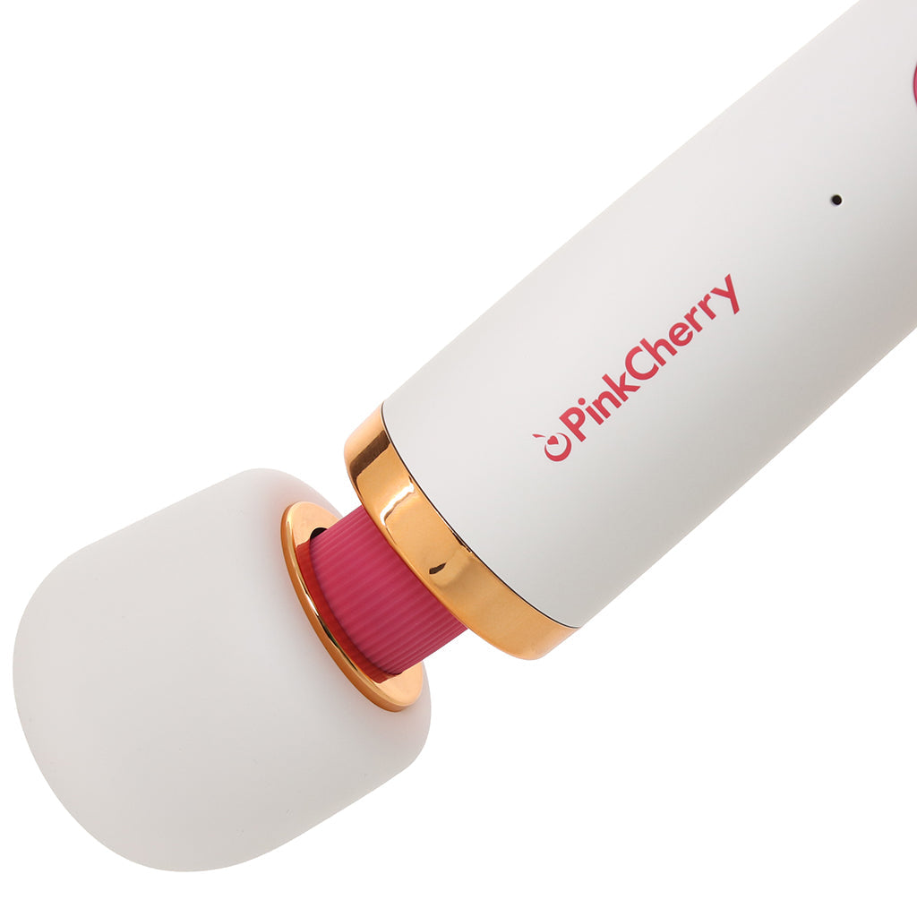 PinkCherry Premium Powered Wand in White - Tophatter's Adult Sex Toys Online Vibrators > Wands - Tophatter Daily Deals