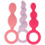 Satisfyer Plugs Silicone 3 Piece Set in Multi-Coloured Anal Sex Toys > Butt Plugs - Tophatter Daily Deals