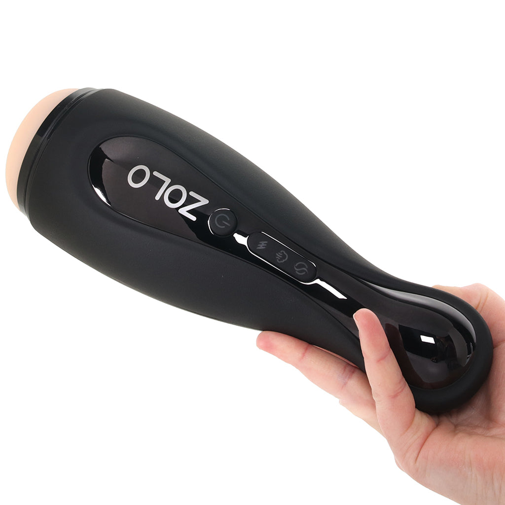 Zolo Blowpin One-Touch Vibrating Suction Stroker Male Masturbators > Auto Strokers - Tophatter Daily Deals
