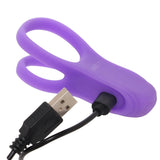 Basic Essentials Dual Support Vibrating Cock Ring Cock Rings - Tophatter Daily Deals