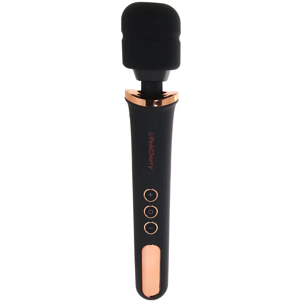 PinkCherry Rechargeable Wand in Black Vibrators > Wands - Tophatter Daily Deals