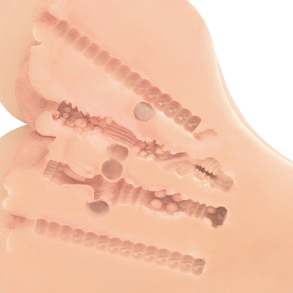 Stroke It Double F*ck Stacked Pussy & Ass - Tophatter's Adult Sex Toys Online Male Masturbators > Realistic Butts - Tophatter Daily Deals