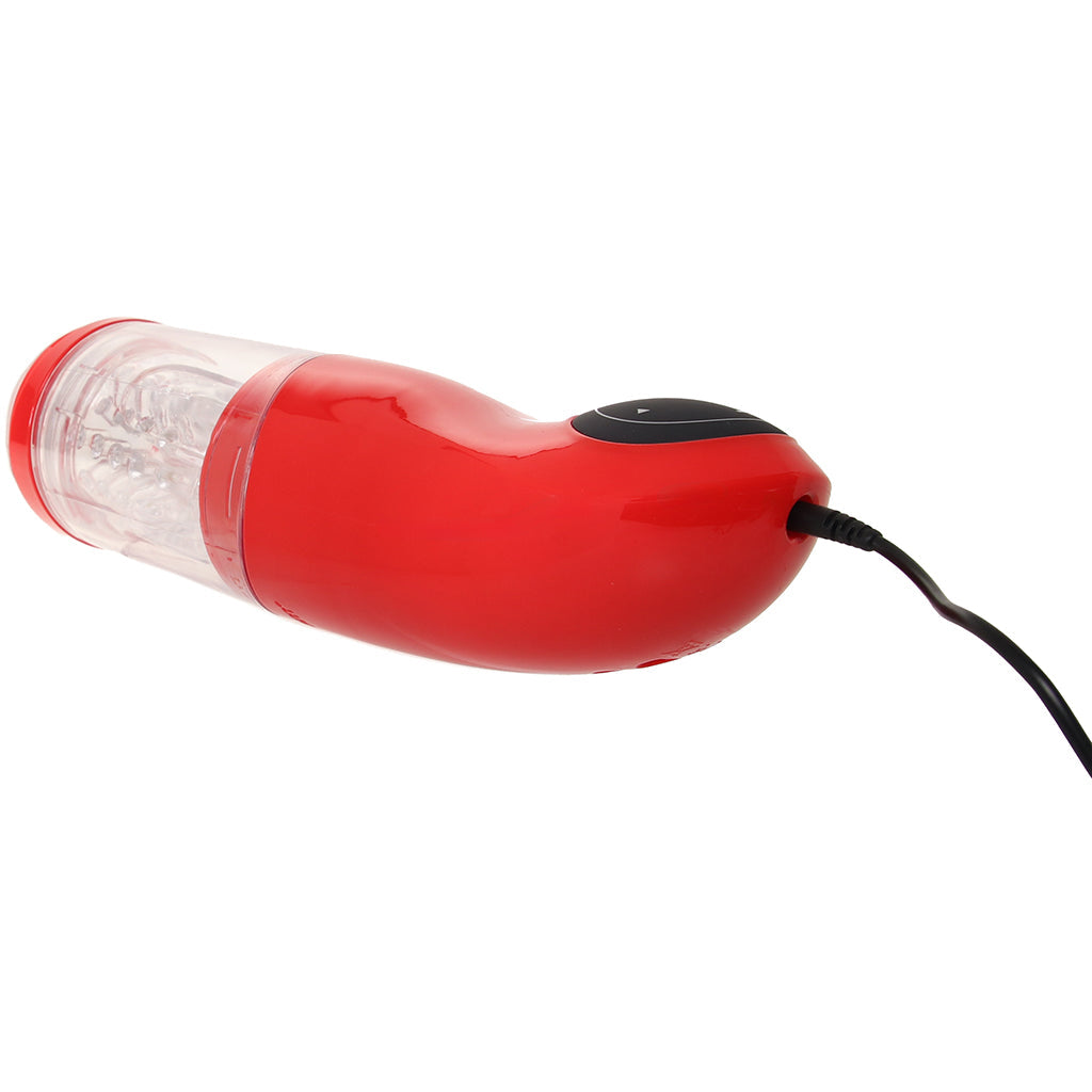 Extreme Mega-Bator Mouth in Red/Clear Male Masturbators > Mouth Masturbators & Strokers - Tophatter Daily Deals
