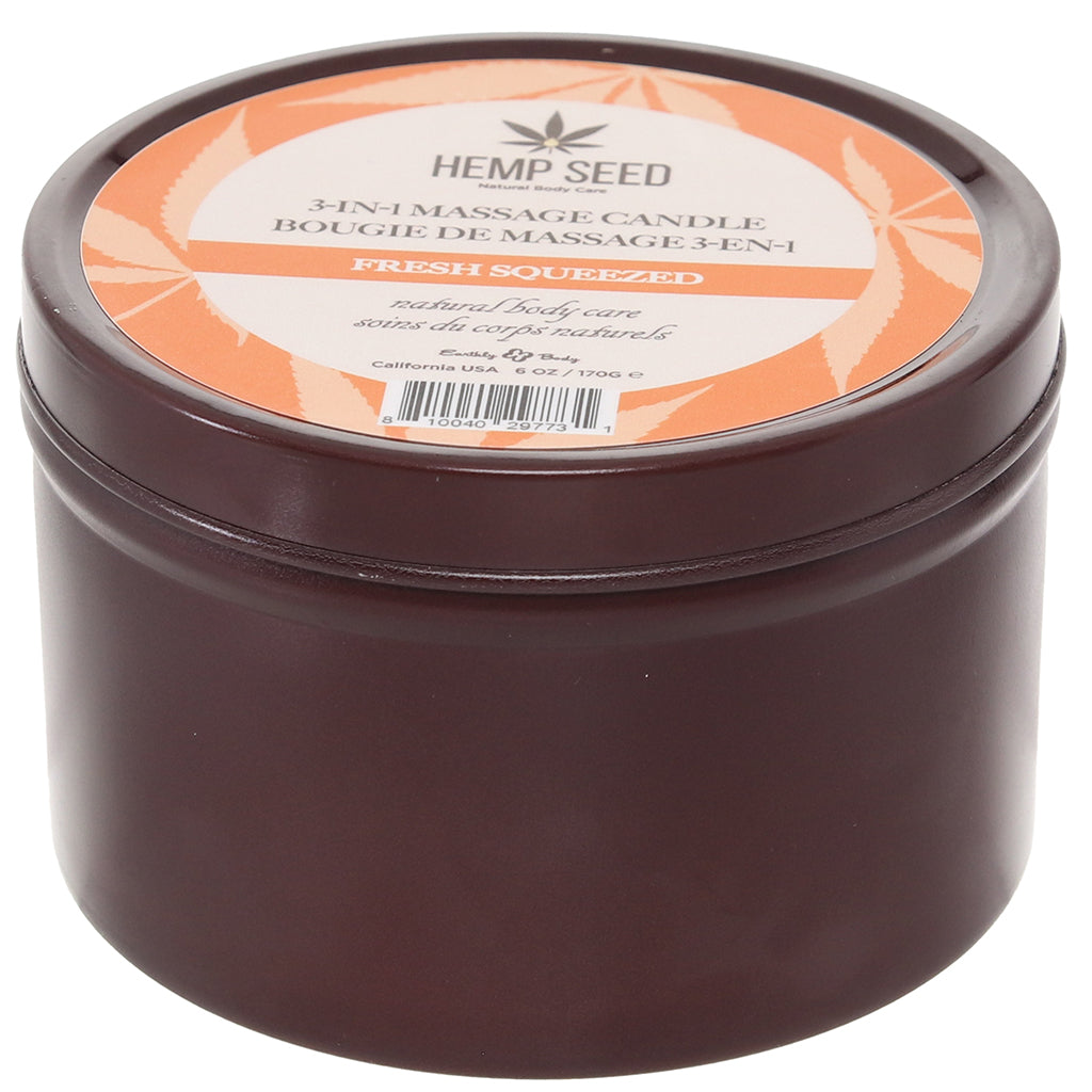 3-in-1 Massage Candle 6oz/170g in Fresh Squeezed - Tophatter's Adult Sex Toys Online Lubes and Lotions > Erotic Massage Oils - Tophatter Daily Deals