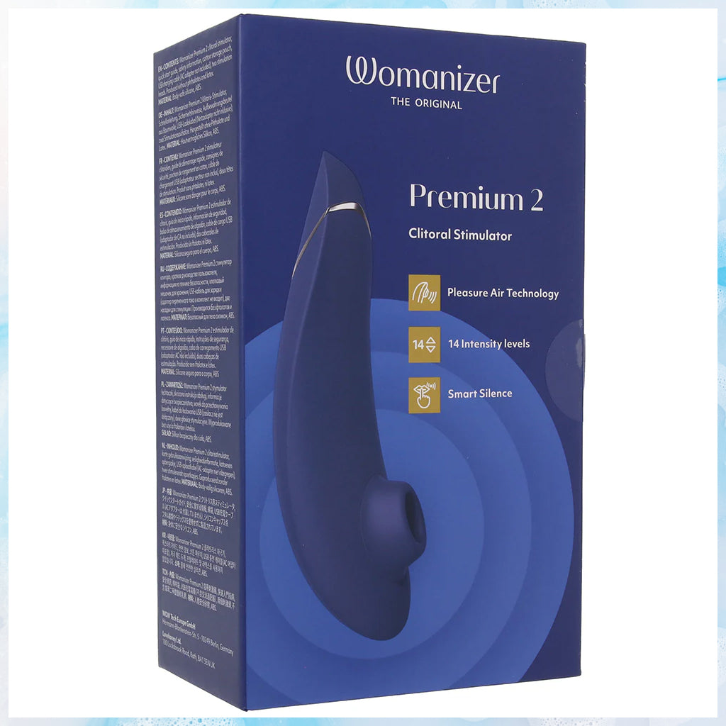 Womanizer Premium 2 Pleasure Air Stimulator in Blueberry Vibrators > Clitoral Stimulators - Tophatter Daily Deals