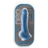 Neo 7.5 Inch Dual Density Cock with Balls in Blue Dildo Sex Toys > Realistic Dildos - Tophatter Daily Deals