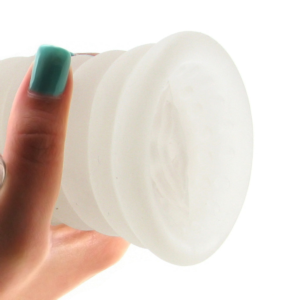 Vibrating Glow Super Head Honcho in White Male Masturbators > Pocket Strokers - Tophatter Daily Deals
