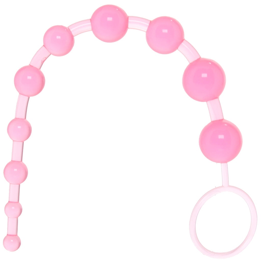 X-10 Anal Beads in Pink - Tophatter's Adult Products Anal Sex Toys > Anal Beads - Tophatter Daily Deals