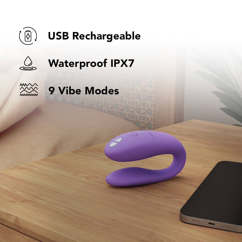 We-Vibe Sync Go Travel Couples Vibe in Purple - Tophatter's Vibrator Deals Online Vibrators > G-Spot Vibrators - Tophatter Daily Deals