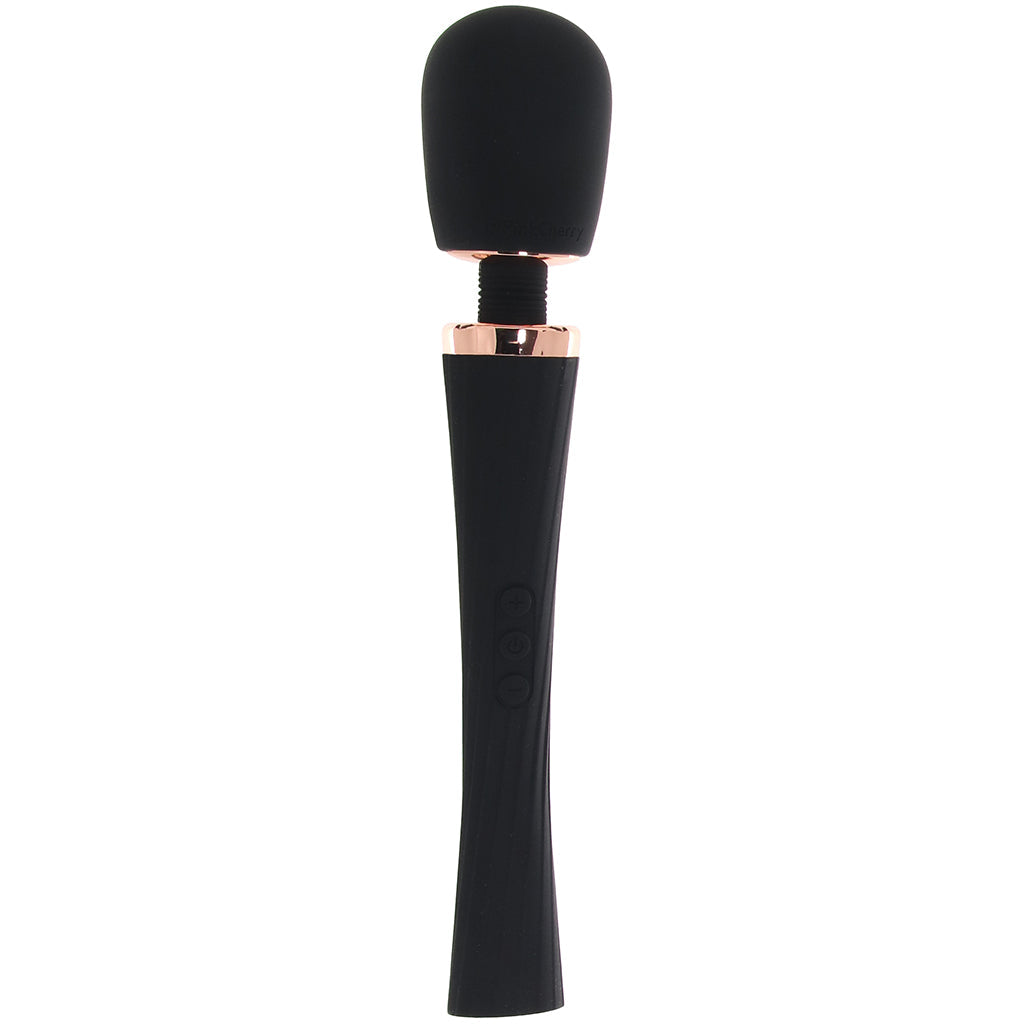 PinkCherry Luxury Slim Rechargeable Wand in Black - Tophatter's Adult Sex Toys Online Vibrators > Wands - Tophatter Daily Deals