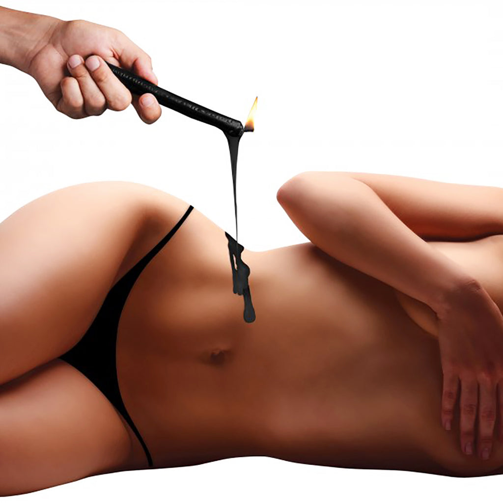 Master Series Dark Drippers Candle Set of 3 in Black - Tophatter's Adult Products Bondage and Fetish > Tools & Accessories - Tophatter Daily Deals