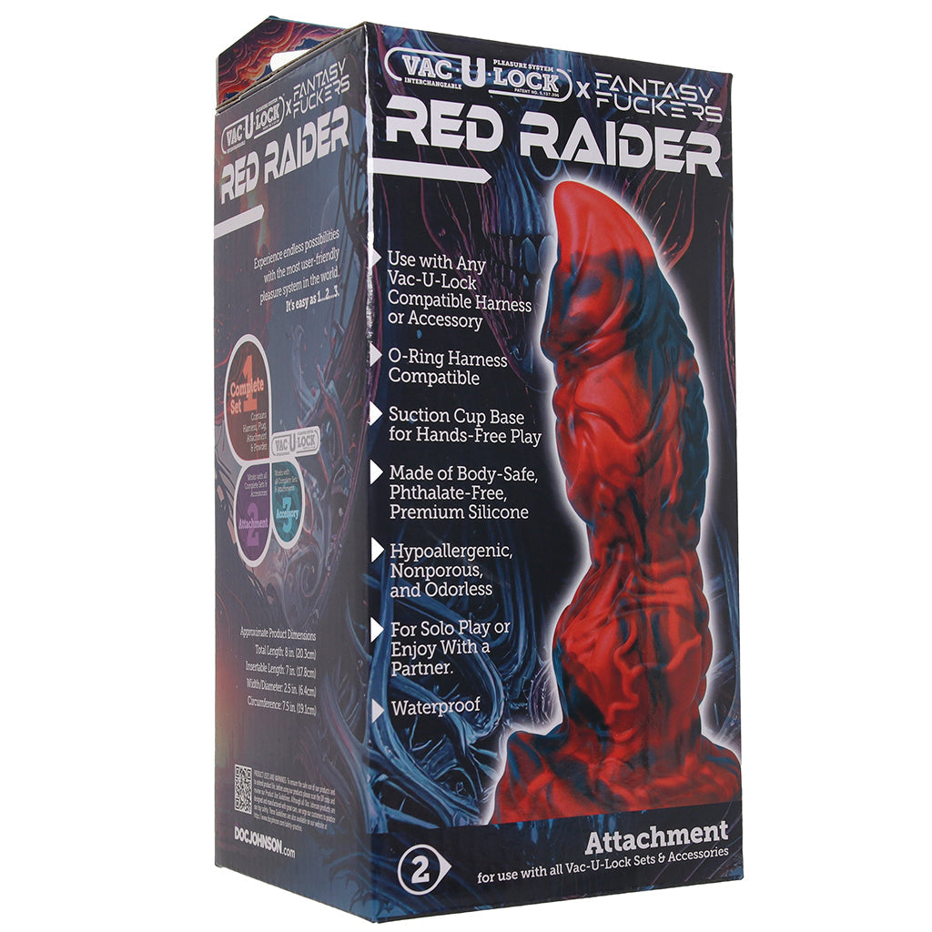 Fantasy F*ckers Red Raider Vac-U-Lock Dildo Dildo Sex Toys > Anal Dildos - Tophatter Daily Deals