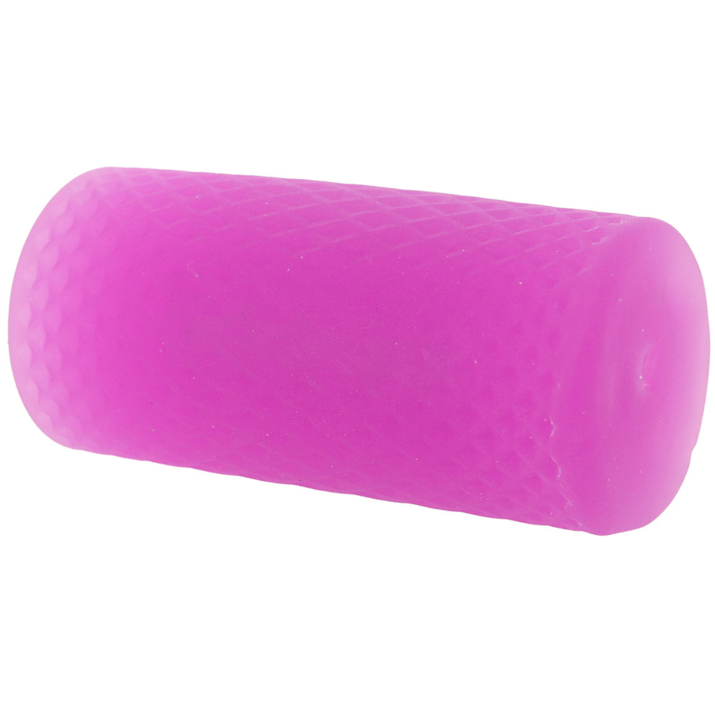 Pop Sock! Beaded Stroker in Purple - Tophatter's Adult Sex Toys Online Male Masturbators > Discreet Masturbators - Tophatter Daily Deals