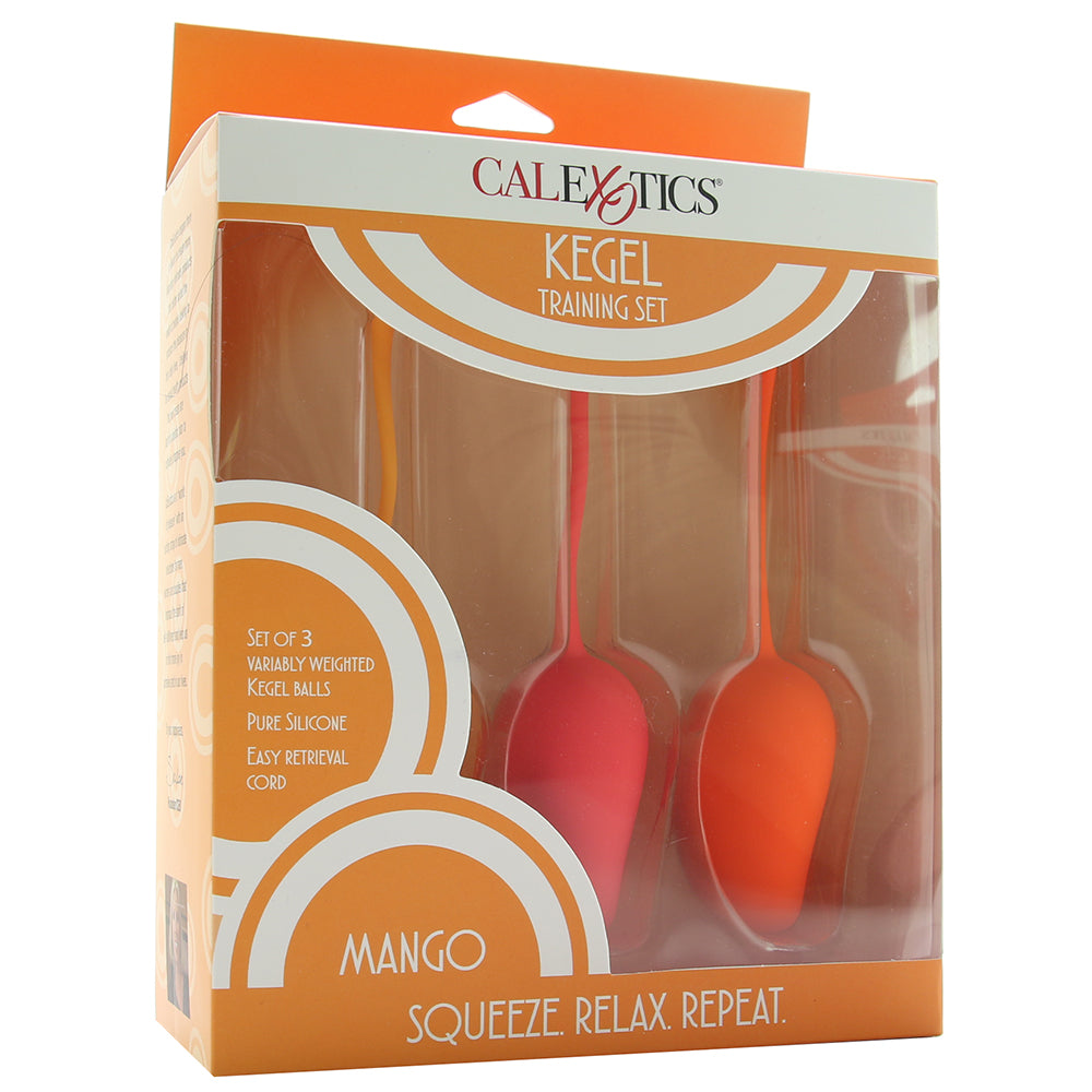 Mango Squeeze.Relax.Repeat Kegel Triple Training Set Kegel, Ben Wa and Pelvic Health Tools - Tophatter Daily Deals