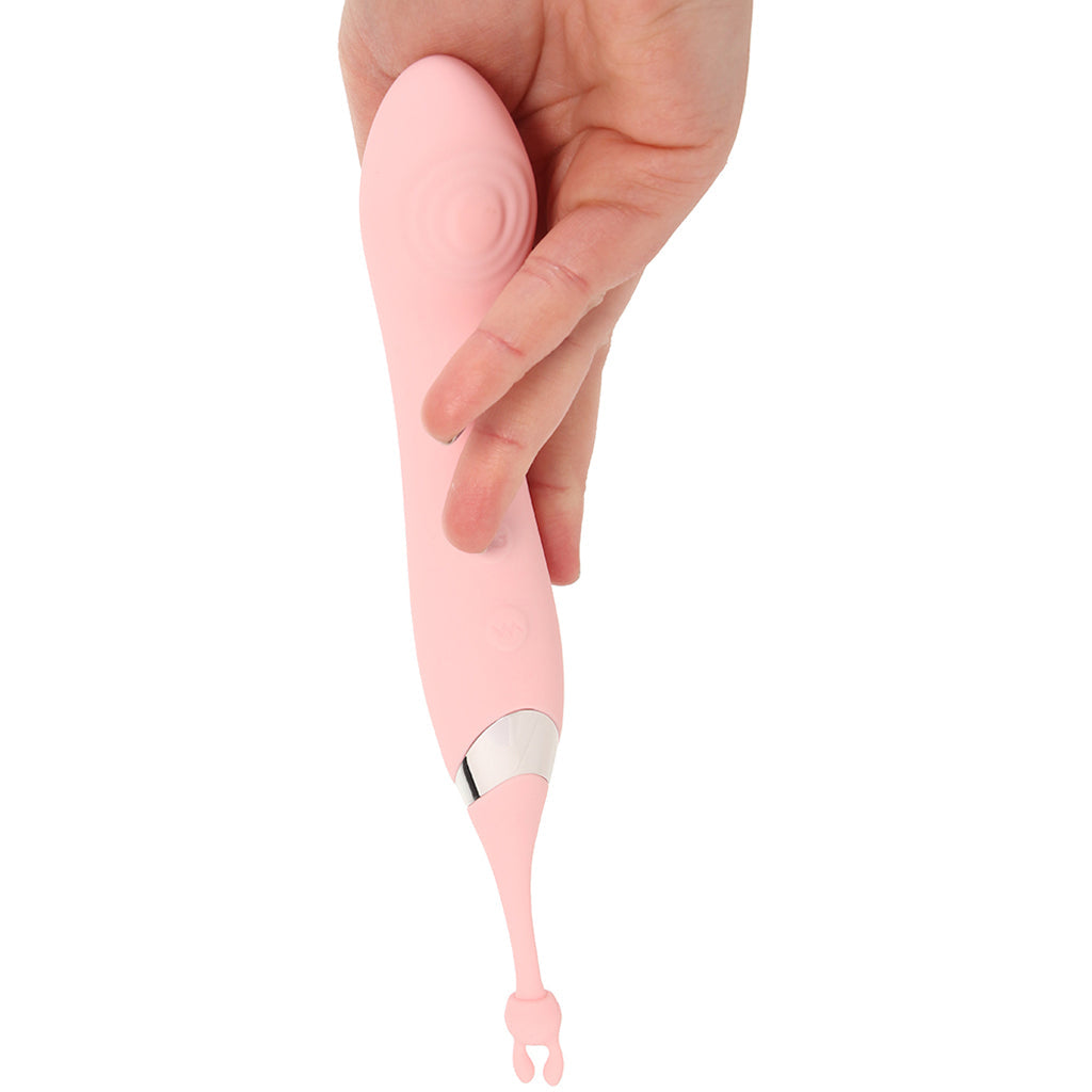 Clit-Tastic Double Sided Teaser with Attachments Vibrators > G-Spot Vibrators - Tophatter Daily Deals