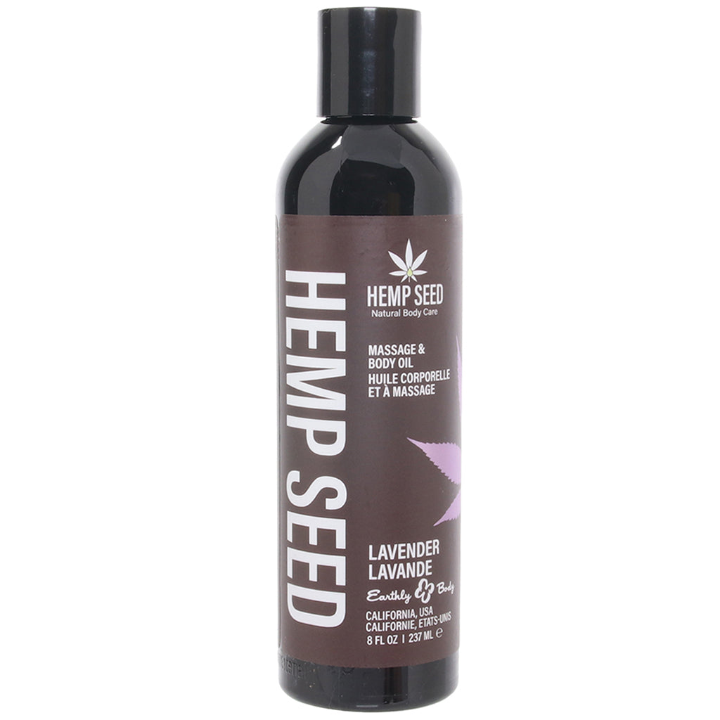 Hemp Seed Massage Oil 8oz/236ml in Lavender - Tophatter's Adult Products Sensual Love > Massage - Tophatter Daily Deals