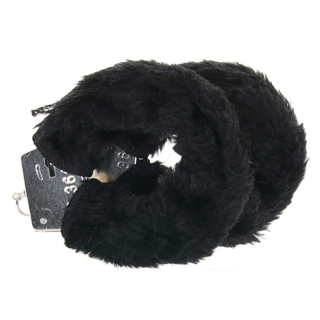 Black Furry Hand Cuffs - Tophatter's Adult Products Bondage and Fetish > Wrist and Ankle Cuffs - Tophatter Daily Deals