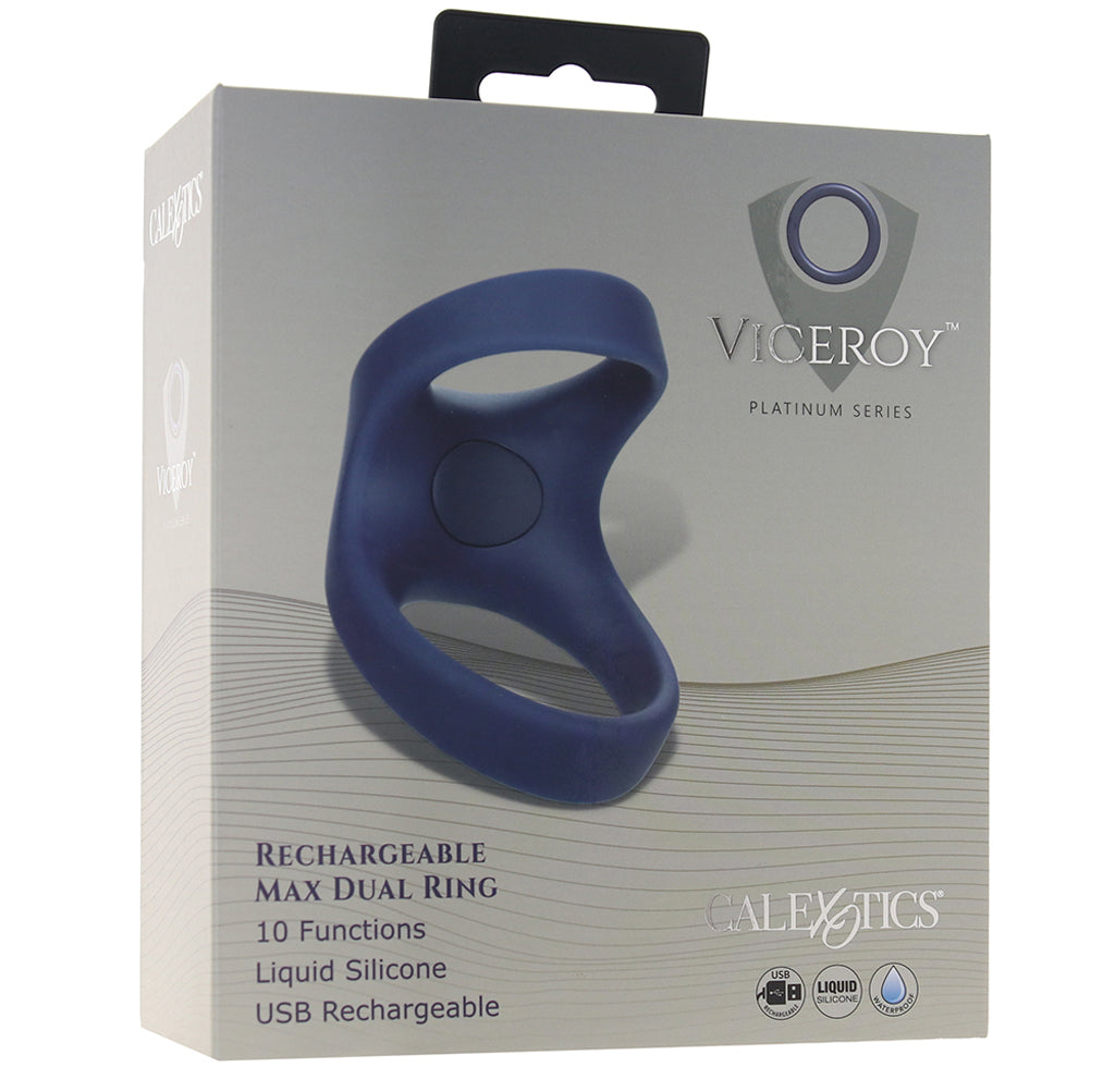 Viceroy Rechargeable Max Dual Ring Cock Rings - Tophatter Daily Deals