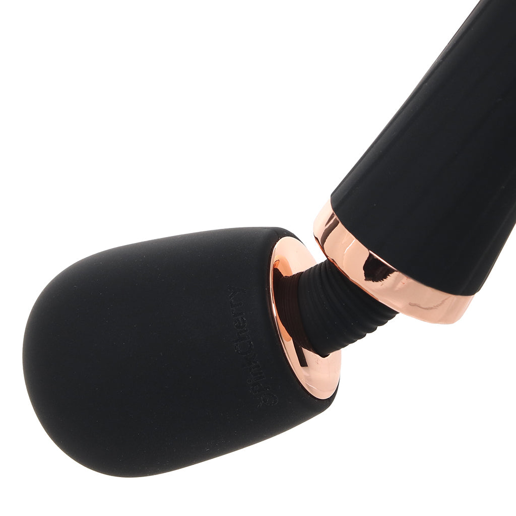PinkCherry Luxury Slim Rechargeable Wand in Black - Tophatter's Adult Sex Toys Online Vibrators > Wands - Tophatter Daily Deals